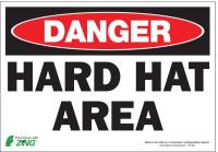 5VXA3 Danger Sign, 7 x 10In, R and BK/WHT, ENG