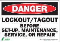 5VXD3 Danger Security Sign, 7 x 10In, ENG, Text