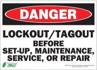 5VXD5 Danger Security Sign, 10 x 14In, ENG, Text