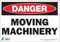 5VXD7 Danger Sign, 7 x 10In, R and BK/WHT, ENG