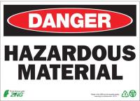 5VXG2 Danger Sign, 10 x 14In, R and BK/WHT, ENG