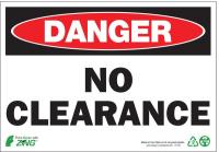 5VXG8 Danger Sign, 7 x 10In, R and BK/WHT, ENG