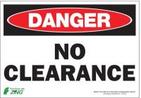 5VXG9 Danger Sign, 7 x 10In, R and BK/WHT, ENG