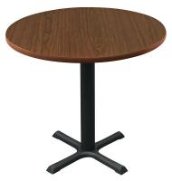 5VXZ8 Pedestal Table, 29x36, Walnut