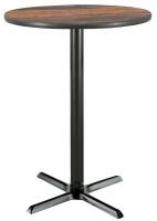 5VYA3 Pedestal Table, 41-1/2x36, Walnut