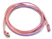 5VYZ1 Patch Cord, Cat5e, 10Ft, Pink