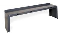 4TW58 Electrical Shelf Riser, 96Wx15Dx18H, Gray