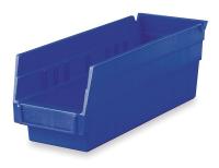 5W845 Shelf Bin, 17-7/8 x 6-5/8 x 4, Blue