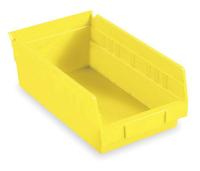 5W859 Shelf Bin, 17-7/8 x 8-3/8 x 4, Yellow
