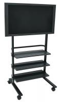 5WCX4 Mobile Flat Panel Stand, Height 53 In