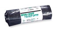 5WG06 Coreless Roll Liner, 33 Gal., Blk, PK25