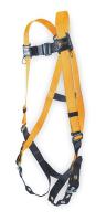 5WG57 Full Body Harness, Unversl, 400lb, Blk/Orng