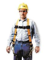 5WG58 Full Body Harness, Unversl, 400lb, Blk/Orng
