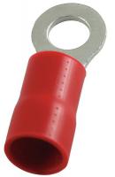 5WHA6 Ring Terminal, Red, Vinyl, 8 AWG, PK25