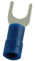 5WHE8 Fork Terminal, Blue, 16 to 14 AWG, PK100