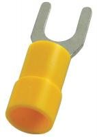 5WHE9 Fork Terminal, Yellow, 12 to 10 AWG, PK50