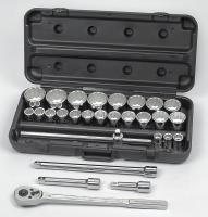 5WHX4 Socket Set, Std, 3/4 Dr, SAE, 28 Pc