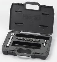 5WHX9 Socket Set, Std, 3/8 Dr, SAE, 11 Pc