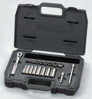 5WHY2 Socket Set, Std/Deep, 3/8Dr, 6 Pt, SAE, 20 Pc