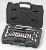 5WHY9 Socket Set, Std, 3/8 Dr, Metric, 29 Pc