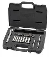 5WHZ1 Socket Set, Std, 3/8 Dr, SAE, 20 Pc
