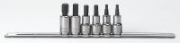 5WHZ7 Hex Bit Socket Set, 3/8 Dr, Metric, 6 Pc