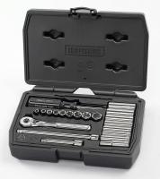 5WHZ9 Socket Set, Std, 1/4 Dr, Metric, 21 Pc