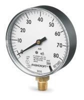 5WJ62 Pressure Gauge, Sprinkler, 3 1/2 In, 80 Psi