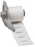 5WKN3 Label Cartridge, White, Polyester, 3/4 In W