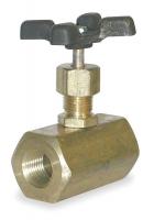 5WL10 Valve, Needle, 1/2 In, Brass, 500 PSI