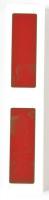 5WLA4 Label Cartridge, Red, Polyester, 3 In. W