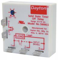 5WML5 Relay, Solid State, 1NO, 24VAC, 0.5-10Sec