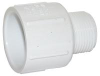 5WPL6 Adapter, 2 x 1 1/2 In Slip x MNPT, PVC