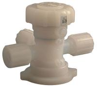 5WRH8 Diaphragm Valve, Pneumatic 3 Way, 1/2 In.