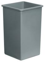 5WYZ2 Square Waste Receptacle, 25 G, Gray