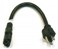 5XFL5 Power Cord, CPU, 14/3, 1Ft, 5-15P to C13