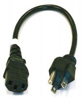 5XFN9 Power Cord, CPU, 18/3, 1Ft, 5-15P to C13