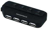 5XGD8 USB Hub, 2.0/1.1, 4Ports, Black