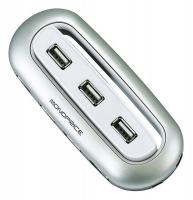 5XGE1 USB Hub, 2.0, 7Ports, Sliver