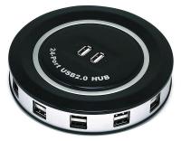 5XGE3 USB Hub, 2.0, 24Ports, Black