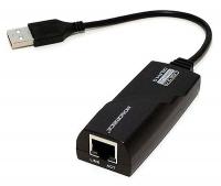 5XGE6 USB Converter, 2.0-RJ45, Windows/Mac, Black