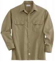 5XRT2 Long Sleeve Shirt, Khaki, Poly/Cott, XL