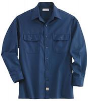 5XRT3 Long Sleeve Shirt, Navy, Poly/Cott, 2X