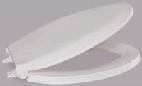 5XTE7 Toilet Seat, Elongated, Closed Front, White