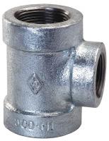 5PAK4 Reducing Tee, 2 x 1 In, NPT, Malleable Iron