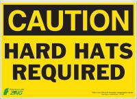 5YFX6 Caution Sign, 10 x 14In, BK/YEL, ENG, Text