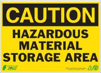 12R223 Caution Sign, 7 x 10In, BK/YEL, Recycled AL