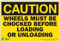 5YFZ0 Caution Sign, 7 x 10In, BK/YEL, ENG, Text