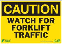 5YFZ9 Caution Sign, 10 x 14In, BK/YEL, ENG, Text