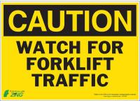 5YGA0 Caution Sign, 10 x 14In, BK/YEL, ENG, Text